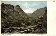 Pass of Glencoe Scotland vintage postcard b592 picture
