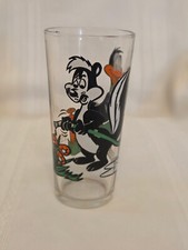 Vintage PEPSI 1976 Looney Tunes Pepe Le Pew Daffy Duck Collector Series Glass picture