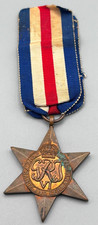 WWII British Campaign France & Germany 6 Pointed Star Medal picture