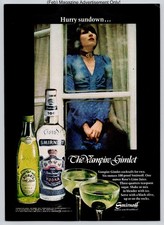 Vampire Gimlet Cocktail Smirnoff Vodka Vintage 1972 Advertisement picture