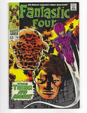 Fantastic Four 78 1968 Marvel Comics VG/F 5.0 Silver Surfer Thing Wizard Crystal picture