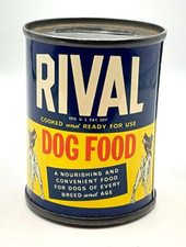 Rival Dog Food Metal Can 2.75