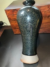 Authentic Chinese Jianzhan Partridge Feather Glaze Vase by Da Zhan Zuo picture