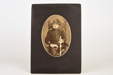 1880s Mounted Albumen Print 6x8⅜'' - Civil War NJ State Militia Officer V25 picture