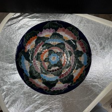 Hand-painted Mexican Talavera Ceramic Bowl signed by G Carrillo. Mint condition picture