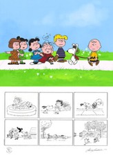 Peanuts-The Jig's Up. Collared Again-He's Your Dog Charlie Brown-Limited Ed Cel+ picture