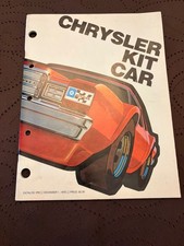 RARE Vintage 1976 Chrysler / MOPAR Kit Car Catalog With Parts Package Lists picture