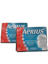 2X aerius desloratadine tablets usp,24hour allergy relief 10 tablets picture