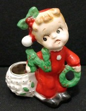 Vtg MCM Commodore NOEL baby figurine 1940-1950 Christmas picture