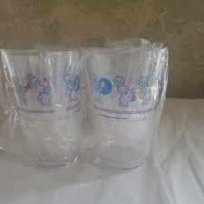 1991 Pillsbury Doughboy Marching Band Plastic Drinking Cups (Set of 4) New picture