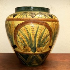 #333 Very Rare LADBEC GRAFFITO Approx. 6.5 Vase Mid Century  Hand Made Italy picture