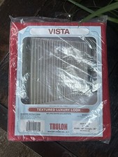 VTG Trulon Beacon Looms Vista Textured Polyester Sheer Curtain Panels 60”x81 Red picture