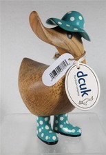 DCUK Original Wooden Duck Co - FELIX - Spotty Hat & Boots Duckys NEW Collection picture