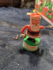 Vintage Santa Claus Christmas Push Button Puppet Kohner Bros Toy Hong Kong Set 3 picture