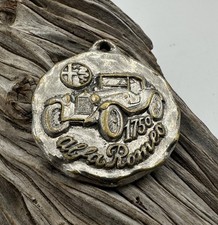 1968-77 Vintage Alfa Romeo 1750 Advertising Keychain Watch Fob - Palermo Car IT picture
