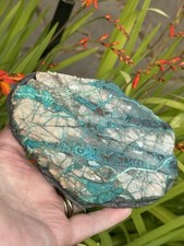 Lightening Chrysocolla From The INSPIRATION MINE ARIZONA Backed And Treated picture
