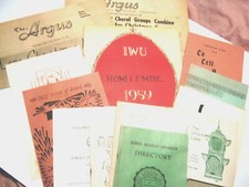 Illinois Wesleyan University Ephemera Lot  Argus Newspaper Play Programs & More picture
