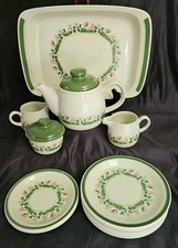Figgjo Norway ANITRA Stoneware 17 pcs 1970s Dining Tea Dessert Lunch VGUC picture