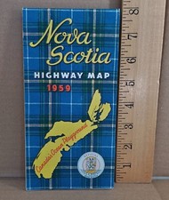 1959 Nova Scotia Highway Map, Canada picture