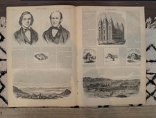 1857 San Francisco and Salt Lake City Harpers Weekly July 11 Brigham Young picture