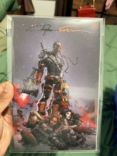 New Teen Titans #2 Clayton Crain Signed Fan Expo Boston Virgin Variant Cover picture