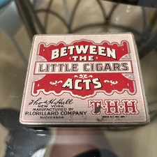 Between the Acts Little Cigars Empty Hinged Pocket Tobacco Tin picture