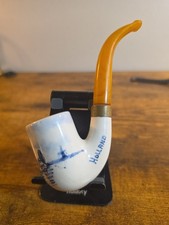 Vintage Pipe Ceramic Goedewaagen Made in Holland Windmill Village picture