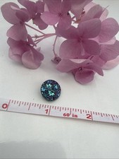 Beautiful Antique/Vintage Gold Iridescent Glass Button picture