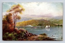 c1906 Windermere Lake Picturesque Lakes UK Raphael Tuck's Oilette Postcard picture