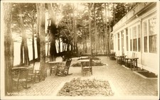 Wianno Cape Cod MA Club Patio c1910s Real Photo Vintage Postcard picture