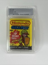 1989 Topps Nintendo Link Cello Pack Authentic Unopened Encapsulated picture