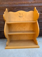 Disney Winnie the Pooh Wooden Display Shelf Pooh Shaped Nursery Vintage Style picture