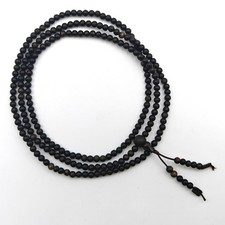 12 grams++ Rare Brunei sinking grade 4mm x 216 Beads Agarwood Prayer Mala Beads picture
