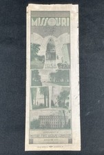 Vintage 1938 Missouri Official Highway Map State commission Jefferson City  picture