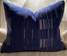 16” x 20” CHRISTOPHER FARR CLOTH Tutuola Blue In / Outdoor Custom PILLOW COVER picture