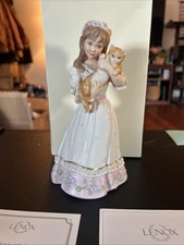 LENOX DEAREST FRIEND Figurine by SANDRA KUCK with Cat Kitten NEW in BOX with COA picture