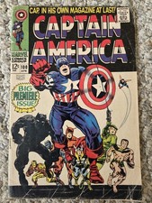Vintage Captain America #100 Marvel Comics 1968 Key Issue 1st Own Series G VG- picture