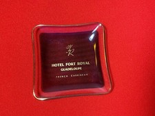 Hotel Fort Royal Guadeloupe French Carribean Glass Ashtray Advertising Ashtray picture