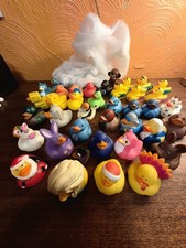 Lot Of 35+ Vintage Rubber Plastic Ducks Nice Mixed Collectibles Vintage Toys picture