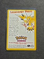 Pokemon LEGENDARY BIRDS PROMO CARD CROSSWORD PUZZLE - ARTICUNO ZAPDOS MOLTRES picture