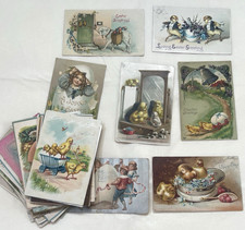 45 Antique Easter Postcards Lot Tuck's Embossed Chicks Bunny Rabbits picture
