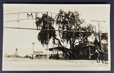Original Vintage 1920s Snapshot International Border Entrance Tijuana Mexico picture