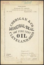 Photo:Standard Oil Mineral-Seal Oil Trademark Cleveland Ohio 1881 picture