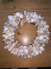 Gorgeous Vintage Hawaiian SEA Shell Wreath 8” Diameter picture