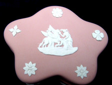 Wedgwood Pink Jasperware Box, Rounded Star Shape picture