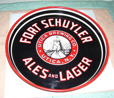 FORT SCHUYLER ALES & LAGER Beer Tray Utica Brewing Co. Utica NY 12
