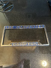 VINTAGE VW LEE CARPENTER DEALERSHIP LICENSE  PLATE FRAME COMPTON picture