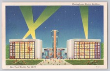1939 NY World's Fair Westinghouse Electric Building Postcard Grinnell picture