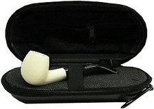 Miniature Meerschaum Pipe - SMOOTH BOWL with Zippered Case picture