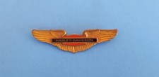 Vintage Gold Harley Davidson Bar & Shield Wings Pin picture